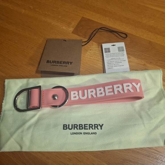 Burberry Accessories - Burberry Logo Silicone Keyring and Charm